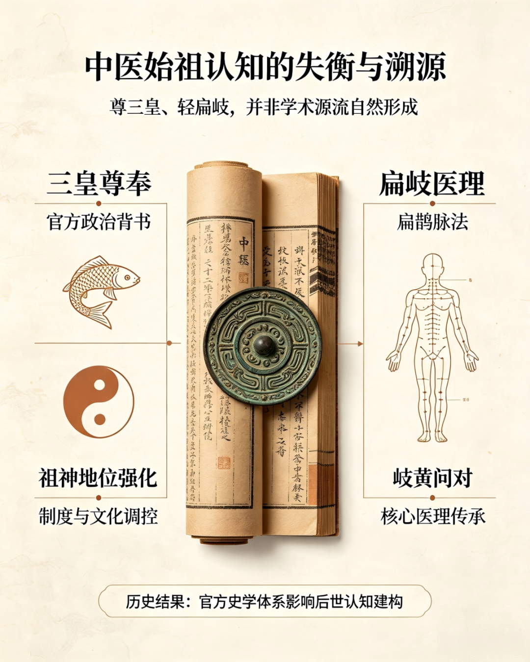 信手笔记（四十三）：中医溯源：为何学界重三皇，却淡化扁鹊与岐黄的同源脉络？